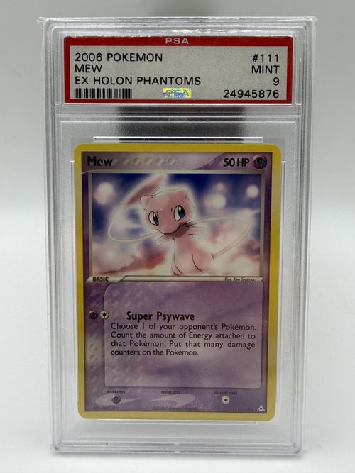 Pokemon Mew - HP 111 - EX Holon Phantoms - non Holo Englisch - SLAB GRADE PSA 9!